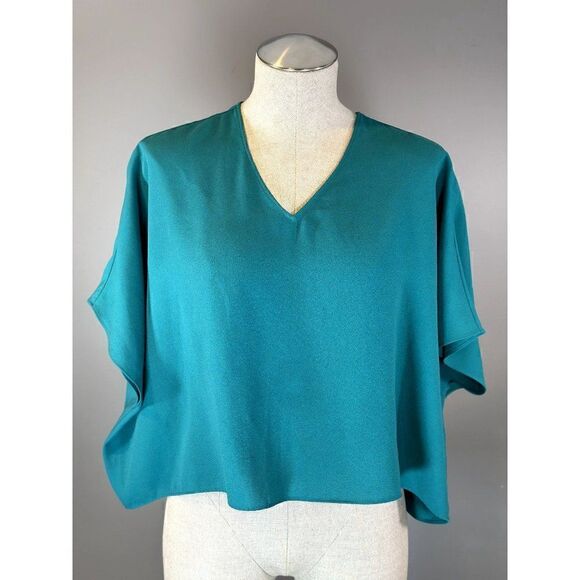 Aritzia Babaton Andy Blouse in Deep Lake Teal Size XS - Picture 1 of 4